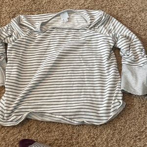striped sweat shirt
